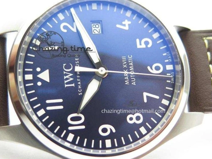 MIROTIME 0121 Mark XVIII Le Petit Prince IW327004 SS Mk Maker Best Edition Blue Dial On Brown Leather Strap A TimelessDesign 7296